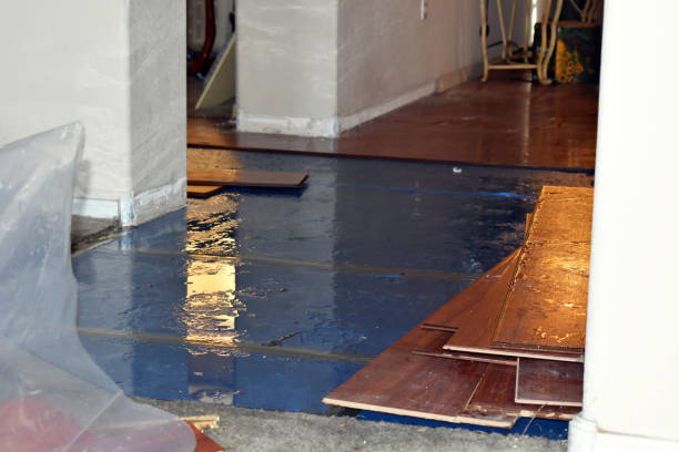 Professional Flood Cleanup technician working in Moriches, NY